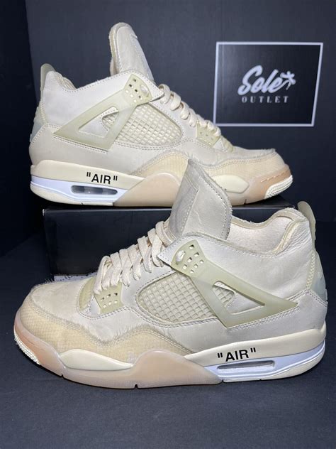 jordan 4 off white ebay|off white jordan 4 price.